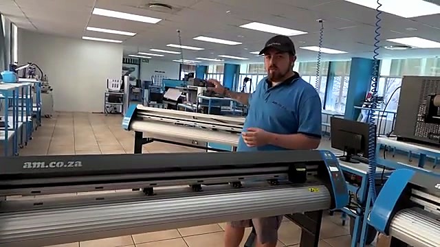 Showroom row with am.co.za on cutter fronts (SKU ask)