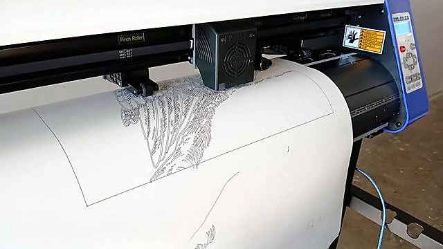 Rectangular border cut/plot around owl artwork (SKU ask)