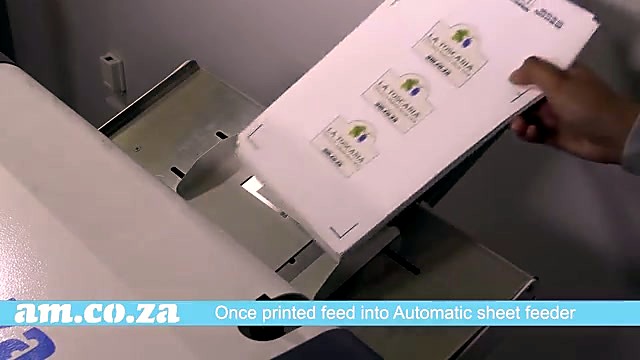 Automatic sheet feeder loading labels (SKU ask)