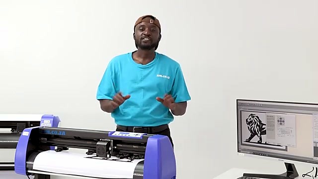 Presenter + AM.CO.ZA Vinyl4 blue-end body + monitor (SKU ask)