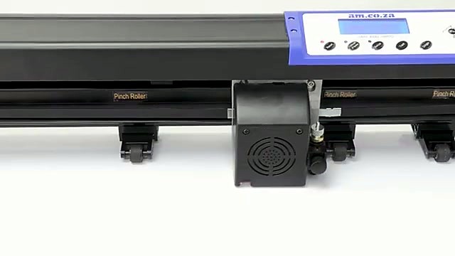 Carriage + pinch rollers; am.co.za rail branding (SKU ask)