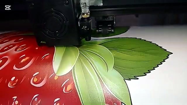 Carriage contour-cutting strawberry leaf (SKU ask)