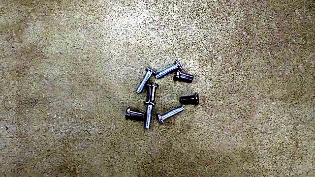 Black stand crossbar bolting mid assemble (SKU ask)