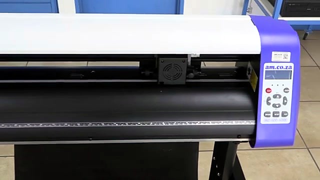 Assembled Studio on stand; purple am.co.za panel (SKU ask)