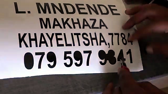 Weeding cut black vinyl lettering (SKU ask)