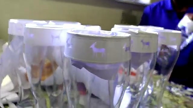 Vinyl stencil on glass tumblers (SKU ask)