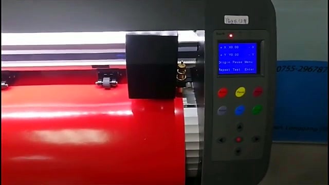 Carriage + pinch rollers over red vinyl (SKU ask)