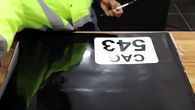 Weeding CAG 543 from black vinyl (SKU ask)