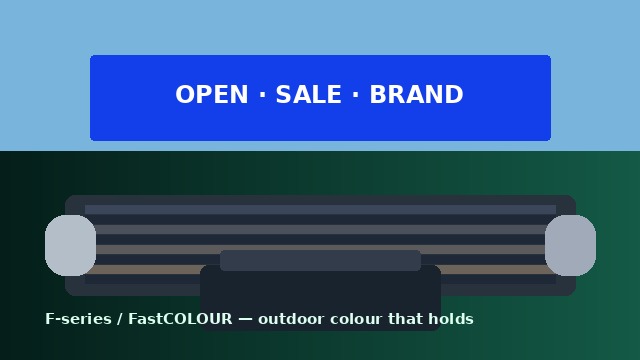 Large-format eco banners