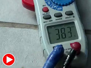 Multimeter reading ~383V