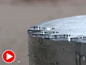 Aluminium gear milling close