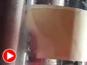 Bottle on rotary red-dot