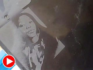 Finished granite portrait plate