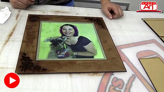 Finished standing photo frame