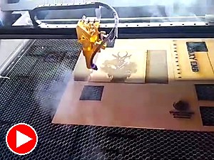 Gold head engraving wood