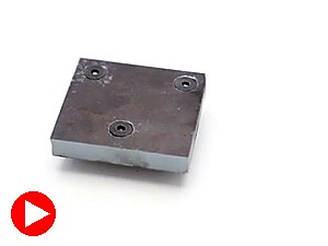 Finished four-hole flange