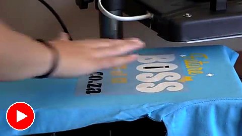 Peel HTV on BOSS tee