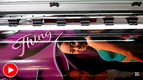 Banner vinyl on the wide bed