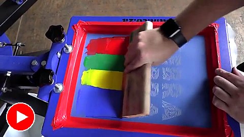 Screen print carousel