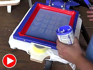 Screen print carousel