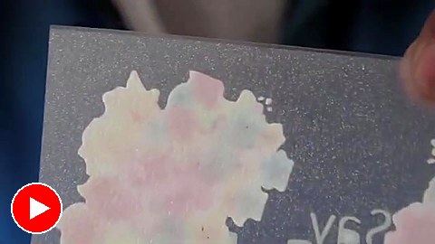 Glitter DTF film held up