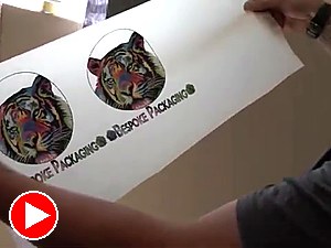 Tiger graphic on film