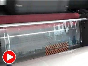 Hazard stripe under film